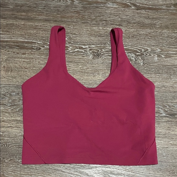 EUC Lululemon Align Tank Top. Color Magenta Smoke. Size 8 - Picture 2 of 5